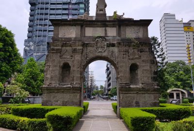 Arch of the Centuries at the Plaza Intramuros of the University of Santo Tomas in Manila