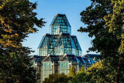 Exterior view of the Great Hall, National Gallery of Canada, Ottawa