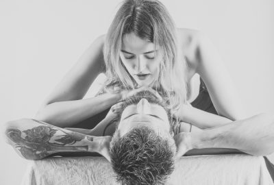 Man getting sensual body massage by Vilnius masseuse