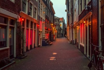 Street in de Wallen, Amsterdam's red light district