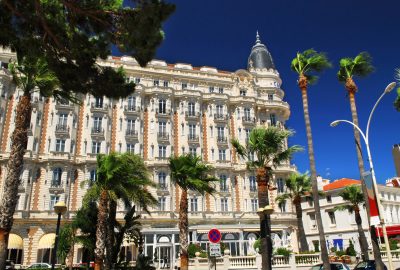 InterContinental Carlton hotel at Boulevard de la Croisette in Cannes