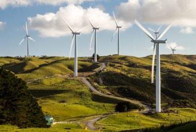 Wind mills of West Wind farm in Wellington