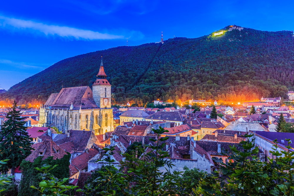 Brasov City Guide.Panoramic View And Tampa Mountain.01 