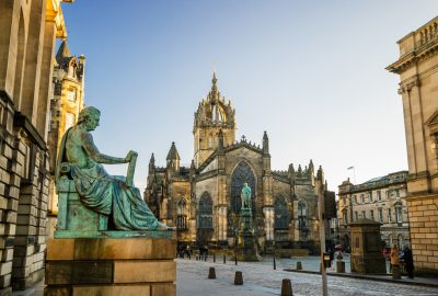 Edinburgh's Royal Mile and the St. Giles' Cathedral